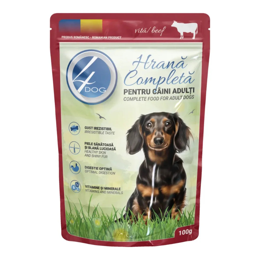 4Dog Premium Chunks Pouch 100g