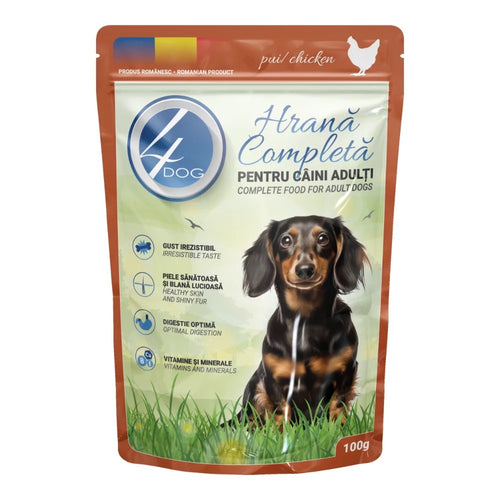 4Dog Premium Chunks Pouch 100g