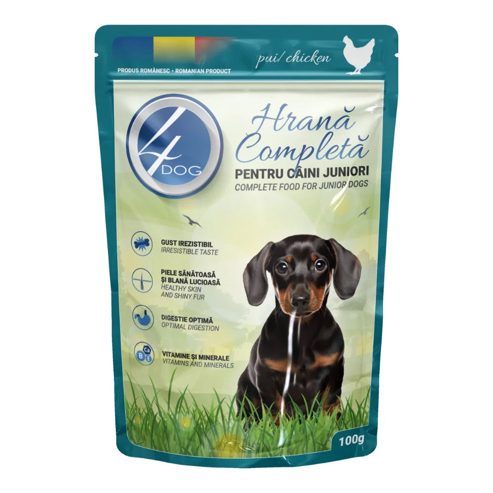 4Dog Premium Chunks Pouch 100g