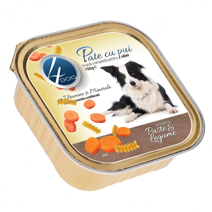 4Dog Paté with pasta & Vegetables 150g