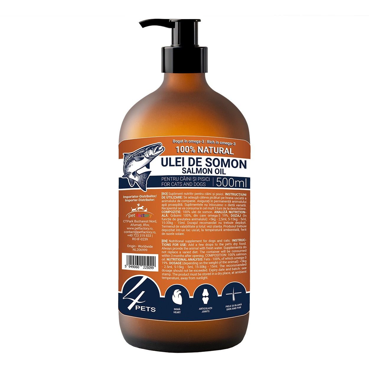 4Pets Salmon Oil 500ml