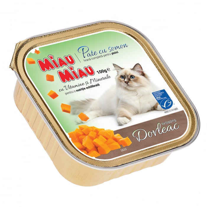 Miau Miau Paté with Topping 100g