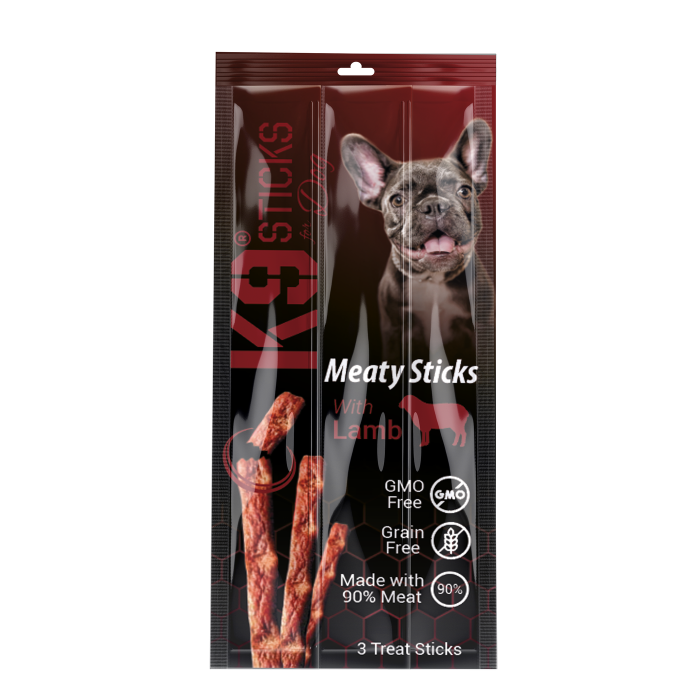 K9 MEATY STICKS 3 PIECES FOR DOG  ( 5 Flavors Available )