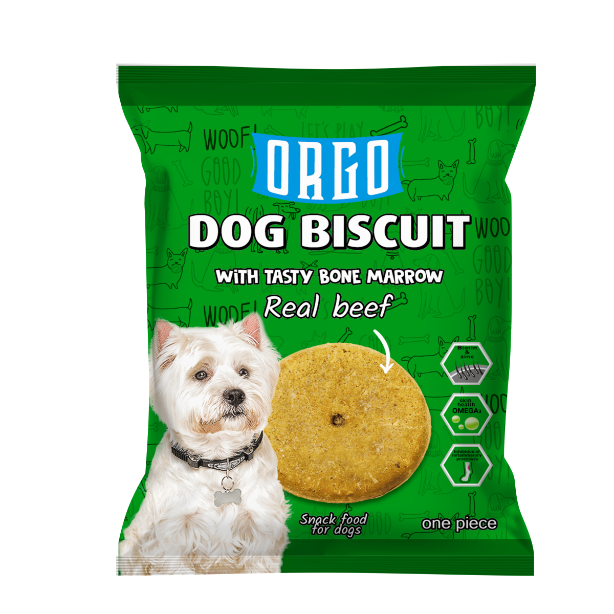 ORGO DOG BISCUIT 50 G  ( 4 Flavors Available )