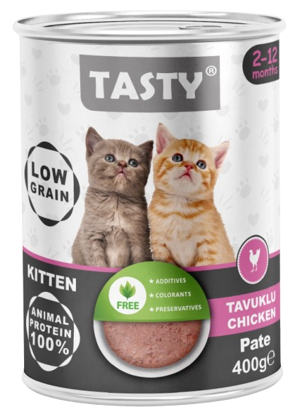 Tasty Pate Adult Cat Food (Chicken) 400 Gr.