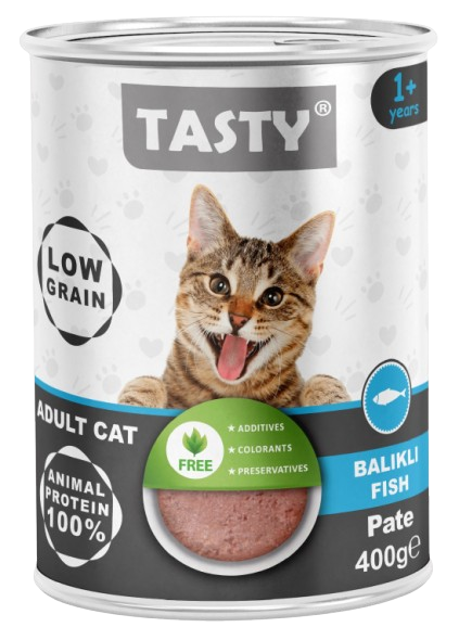 Tasty Pate Adult Cat Food (Fish) 400 Gr.